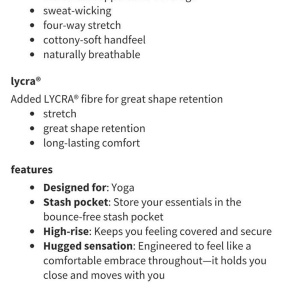 VGUC Lululemon Fatigue Barre Star tights size 6 - Picture 8 of 8